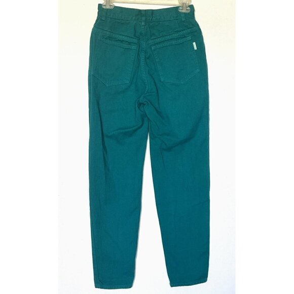 New St. John Signature Jeans Green Straight Leg Mid Rise Pants - Picture 2 of 10